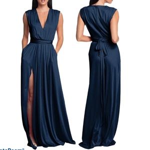 NWOT Navy Dress the Population Gown